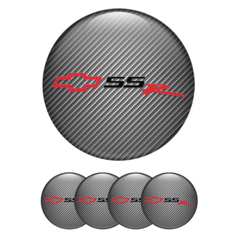 Chevrolet Wheel Stickers for Center Caps Carbon SSR Version