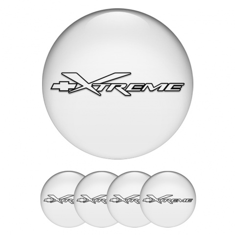Chevrolet Stickers for Wheels Center Caps White Xtreme Outline Edition