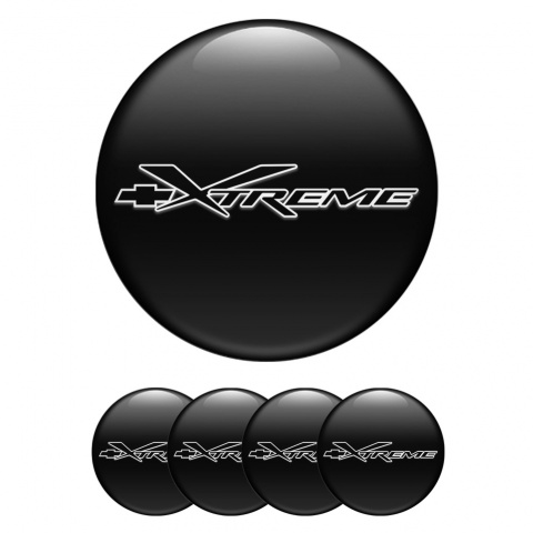 Chevrolet Wheel Stickers for Center Caps Black Xtreme Tuning