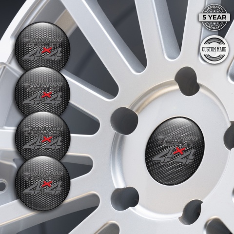 Chevrolet Silverado Center Caps Wheel Emblem Metal Grate 4x4 Edition