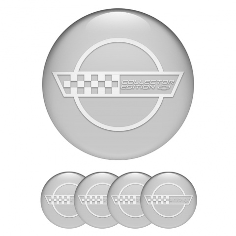 Chevrolet Emblem for Wheel Center Caps Grey Collectors Logo