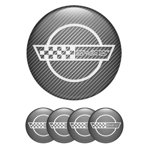Chevrolet Emblem for Center Wheel Caps Carbon Collectors Logo
