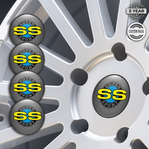 Chevrolet Camaro SS Wheel Emblem for Center Caps Carbon Edition