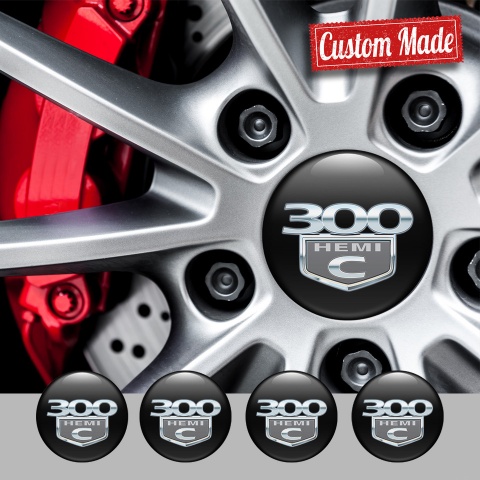 Chrysler 300c Emblem for Center Wheel Caps Black Hemi Edition