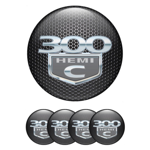 Chrysler 300c Wheel Emblem for Center Caps Dark Mesh Hemi Edition