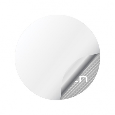 Citroen Domed Stickers for Wheel Center Caps Carbon White Logo Design