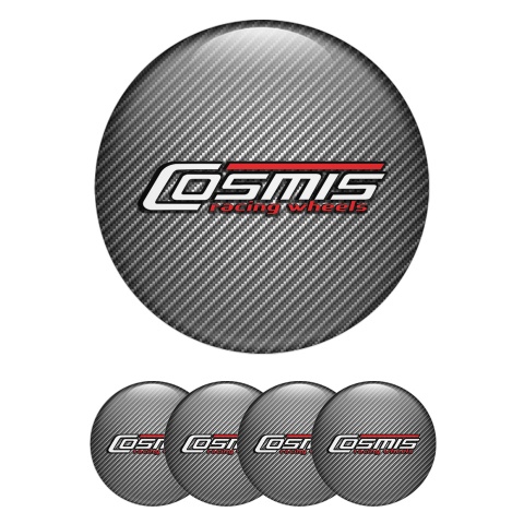 Cosmis Silicone Stickers for Center Wheel Caps Light Carbon Edition