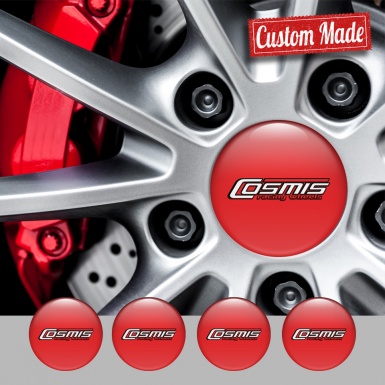 Cosmis Wheel Emblem for Center Caps Crimson Edition