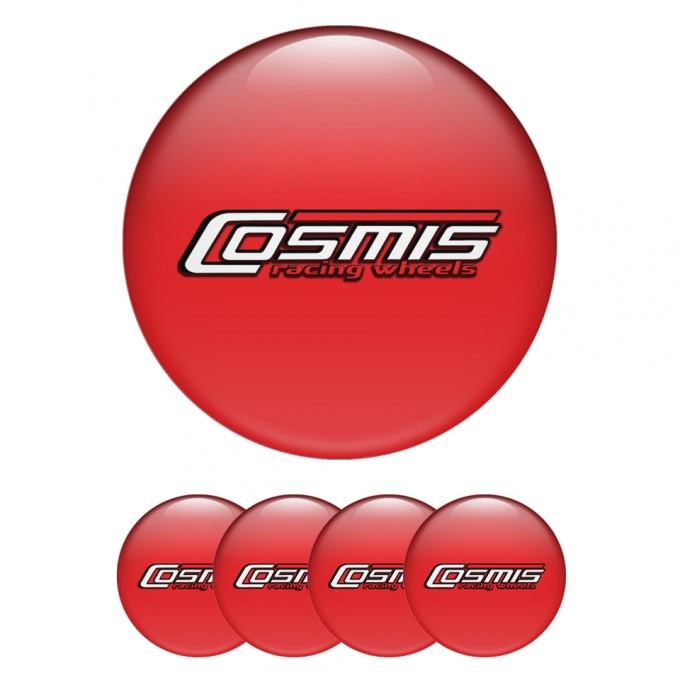 Cosmis Wheel Emblem for Center Caps Crimson Edition