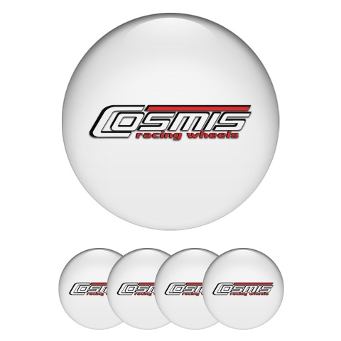 Cosmis Stickers for Wheels Center Caps White Pearl Edition