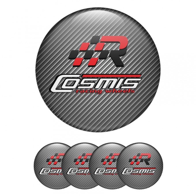 Cosmis Wheel Emblem for Center Caps Light Carbon Racing Design