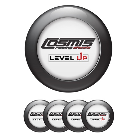 Cosmis Emblem for Wheel Center Caps White Dark Ring Design
