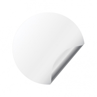 Dezent Wheel Emblem for Center Caps White Clean Transparent Logo