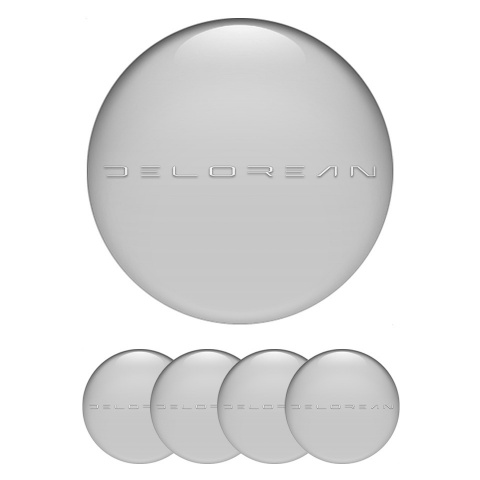 DMC Emblems for Center Wheel Caps Grey White Edition