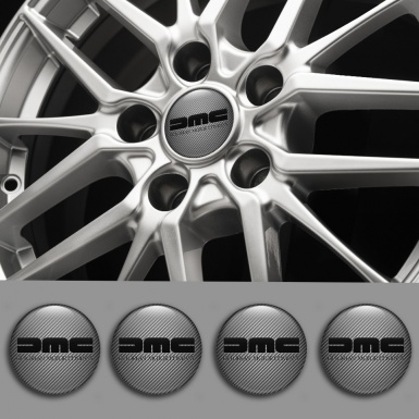 DMC Wheel Stickers for Center Caps Carbon Heavy Black Logo