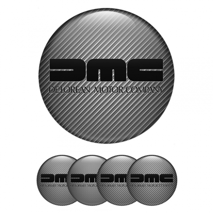 DMC Wheel Stickers for Center Caps Carbon Heavy Black Logo