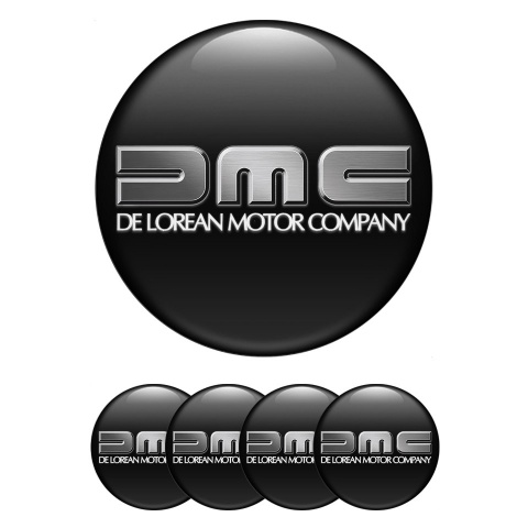 DMC Wheel Stickers for Center Caps Black Metallic Edition