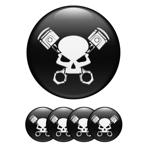 Grenzgaenger Stickers for Wheels Center Caps Black White Version