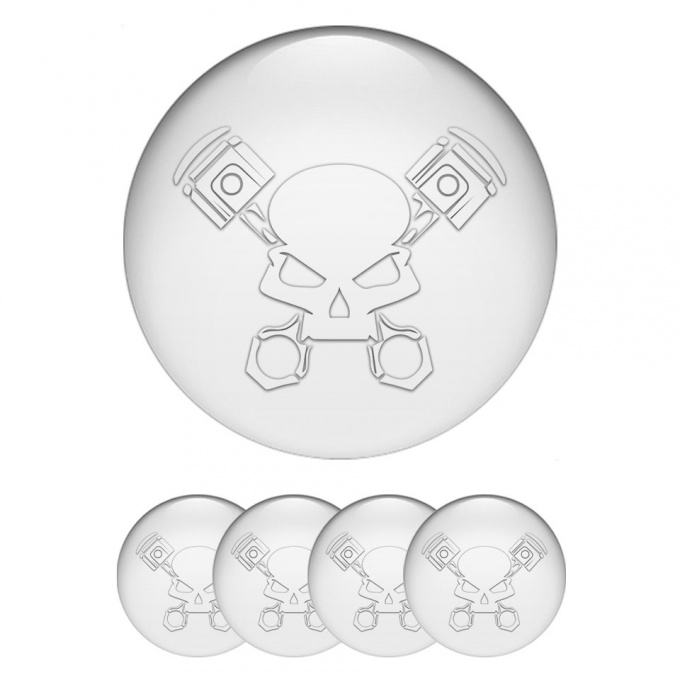Grenzgaenger Emblem for Wheel Center Caps Pearl White Version