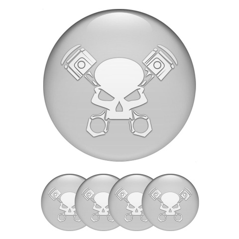 Grenzgaenger Emblems for Center Wheel Caps Grey White Version