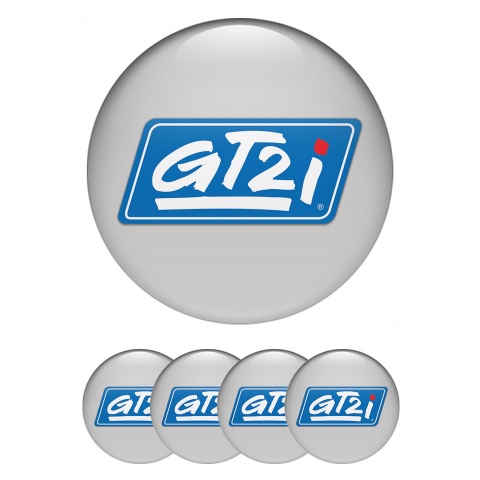 Wheel Gt2i Center Caps Emblem Grey Blue White Logo