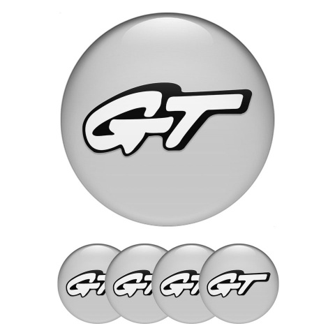 Wheel GT Center Caps Wheel Grey White Edition