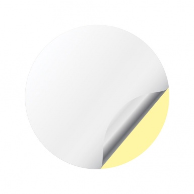 Wheel GTI Emblem for Center Caps Yellow Heavy White Logo