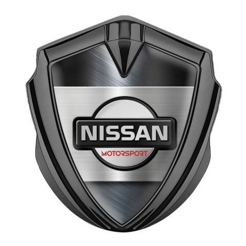 Nissan Motorsport Emblem Fender Badge Graphite Metallic Template Design