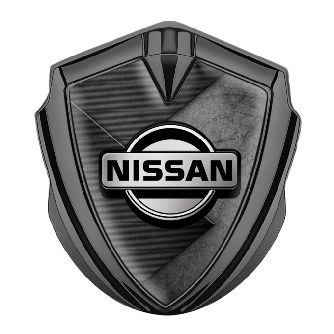 Nissan Emblem Self Adhesive Graphite Dark Panels Greyscale Edition