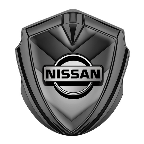 Nissan Bodyside Domed Emblem Graphite Grey Arrow Style Variant