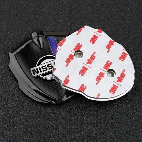 Nissan Badge Self Adhesive Graphite Black Carbon Purple Sport Stripe