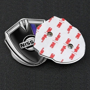 Nissan Badge Self Adhesive Silver Black Carbon Purple Sport Stripe