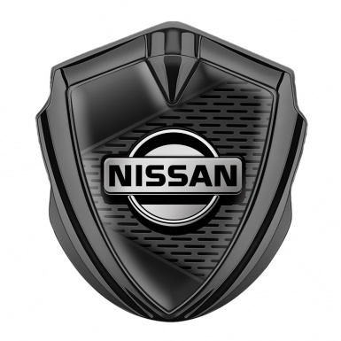 Nissan Emblem Self Adhesive Graphite Dark Grate Black Elements Design