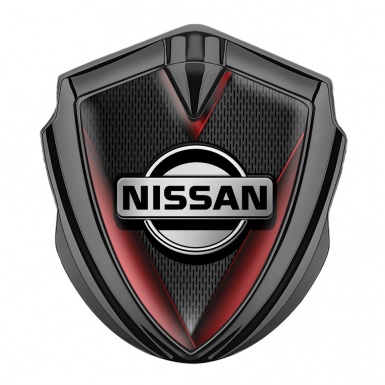 Nissan Emblem Badge Graphite Dark Grate Crimson Fragments Design