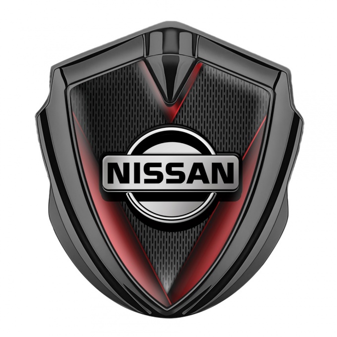 Nissan Emblem Badge Graphite Dark Grate Crimson Fragments Design