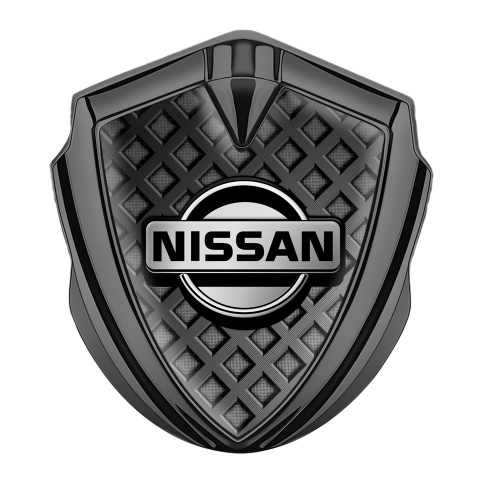 Nissan Bodyside Emblem Self Adhesive Graphite Dark Squares Effect