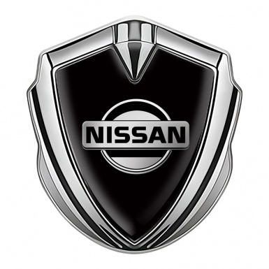 Nissan Bodyside Emblem Self Adhesive Silver Black Classic Grey Logo