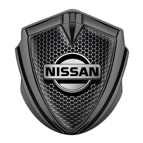 Nissan Metal Emblem Self Adhesive Graphite Dark Mesh Metallic Edition