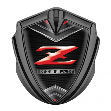 Nissan Badge Self Adhesive Graphite Chrome Element Z Series Red Edition