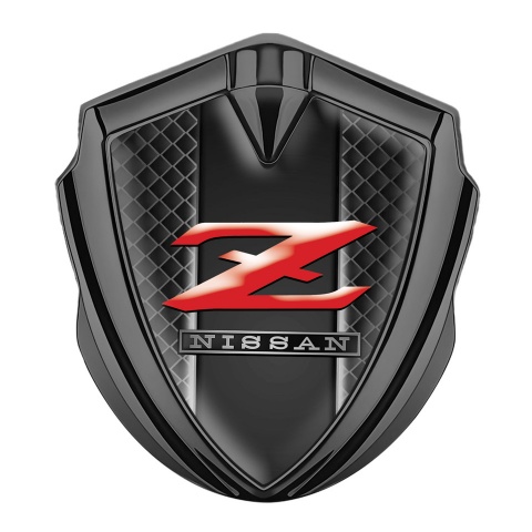 Nissan Emblem Fender Badge Graphite Dark Cells Red Z Model Version