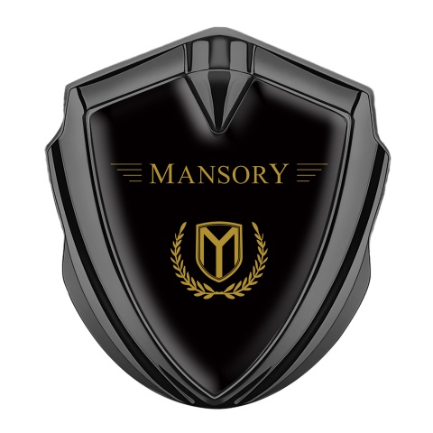 Mansory Club Emblem Trunk Badge Graphite Copper Laurel Edition