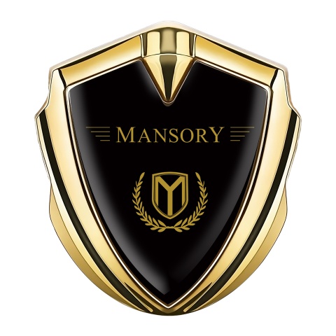 Mansory Club Emblem Trunk Badge Gold Copper Laurel Edition