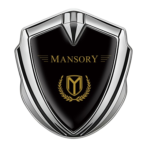 Mansory Club Emblem Trunk Badge Silver Copper Laurel Edition