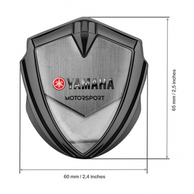 Yamaha Motorsport Bodyside Domed Emblem Graphite Stone Fragment