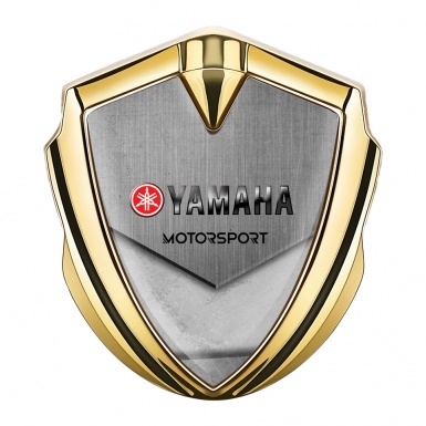 Yamaha Motorsport Bodyside Domed Emblem Gold Stone Fragment