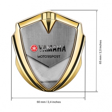 Yamaha Motorsport Bodyside Domed Emblem Gold Stone Fragment