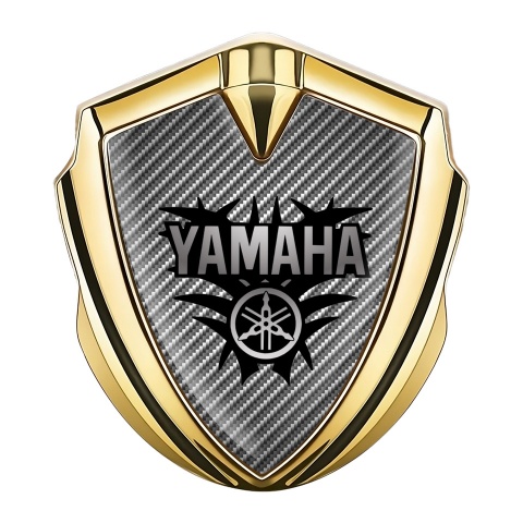 Yamaha Fender Emblem Badge Gold Light Carbon Black Grey Edition