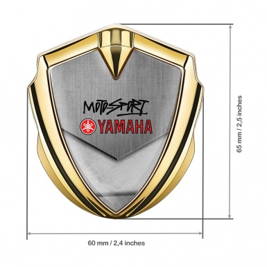 Yamaha Emblem Ornament Gold White Stone Tablet Motorsport Edition