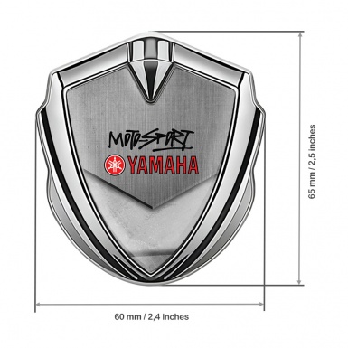 Yamaha Emblem Ornament Silver White Stone Tablet Motorsport Edition