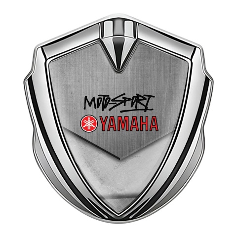 Yamaha Emblem Ornament Silver White Stone Tablet Motorsport Edition